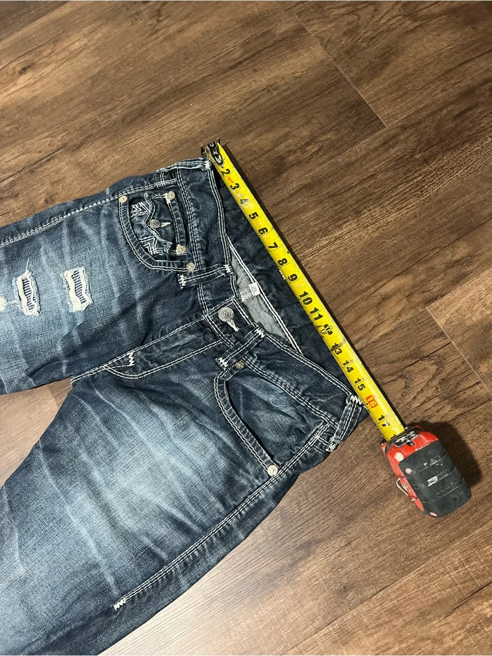 2014 True Religion Blue Distressed Jeans